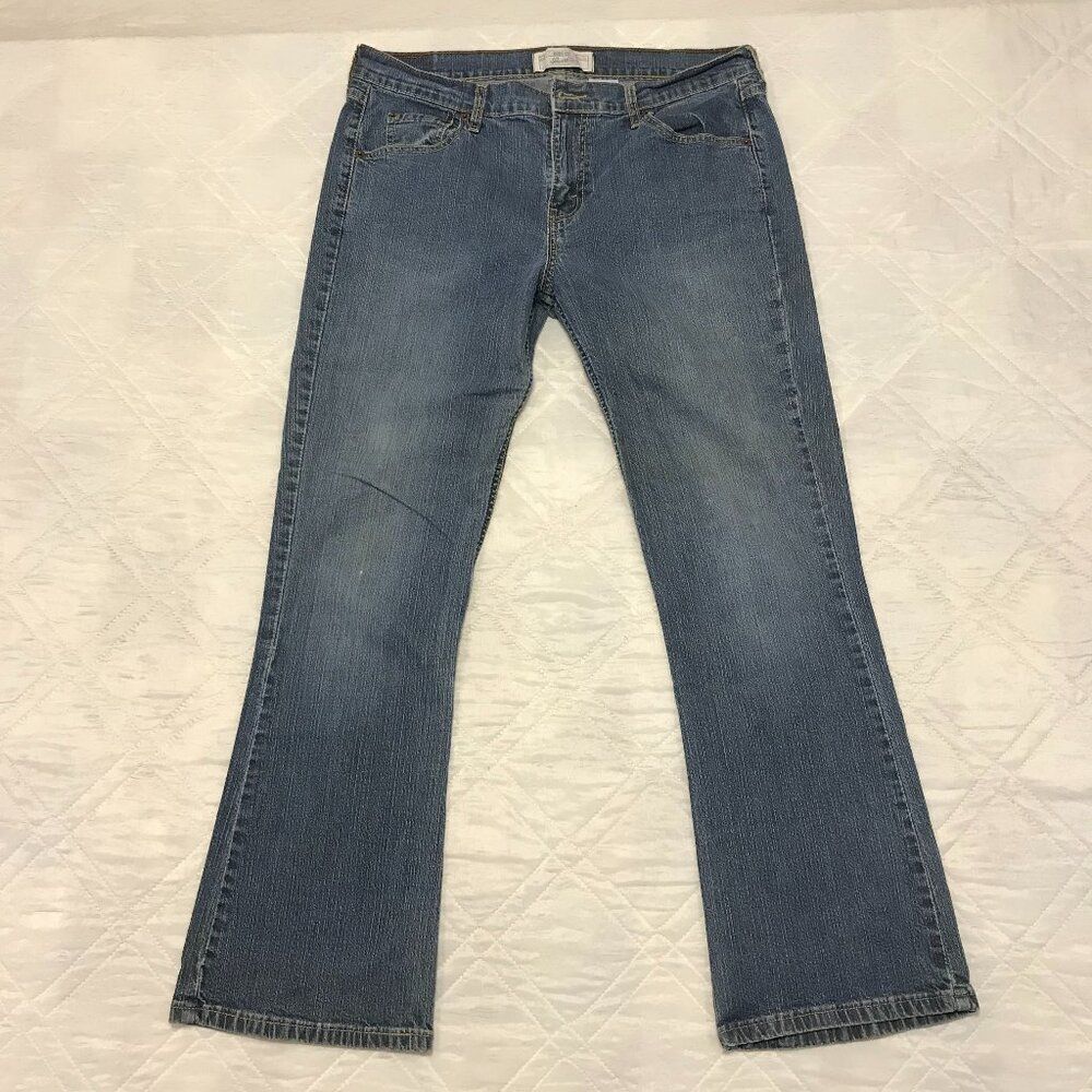 Levi Strauss Levis Boot Cut blue jeans size Misses 12 short
